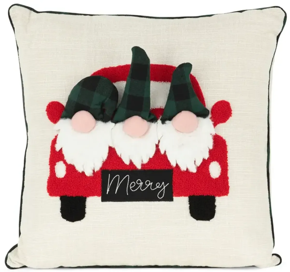 Gnomes In Truck Pillow