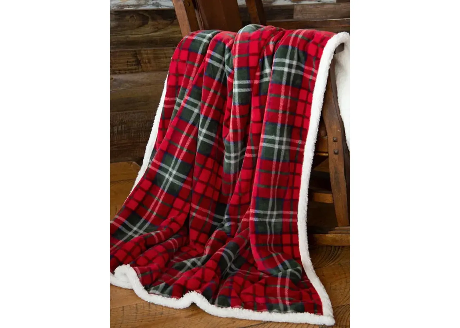 Holiday Plaid Throw Blanket