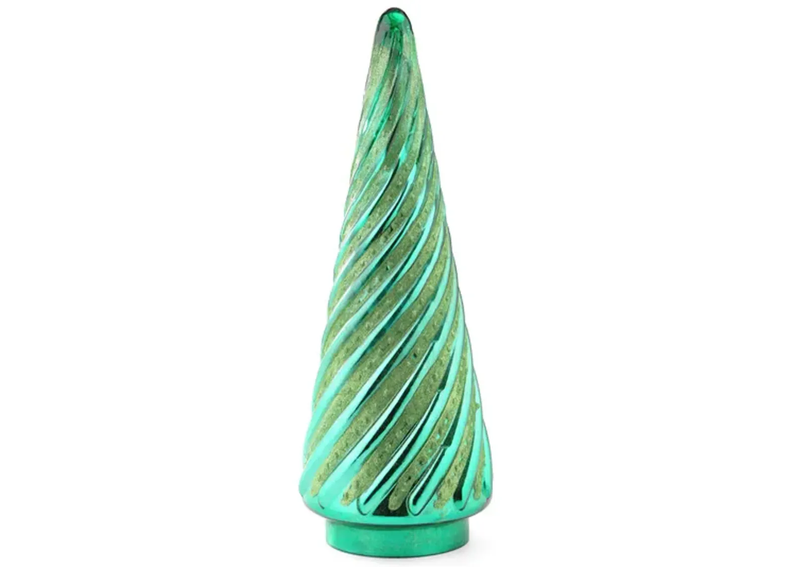 Green Swirl Glass Tree - X-Large