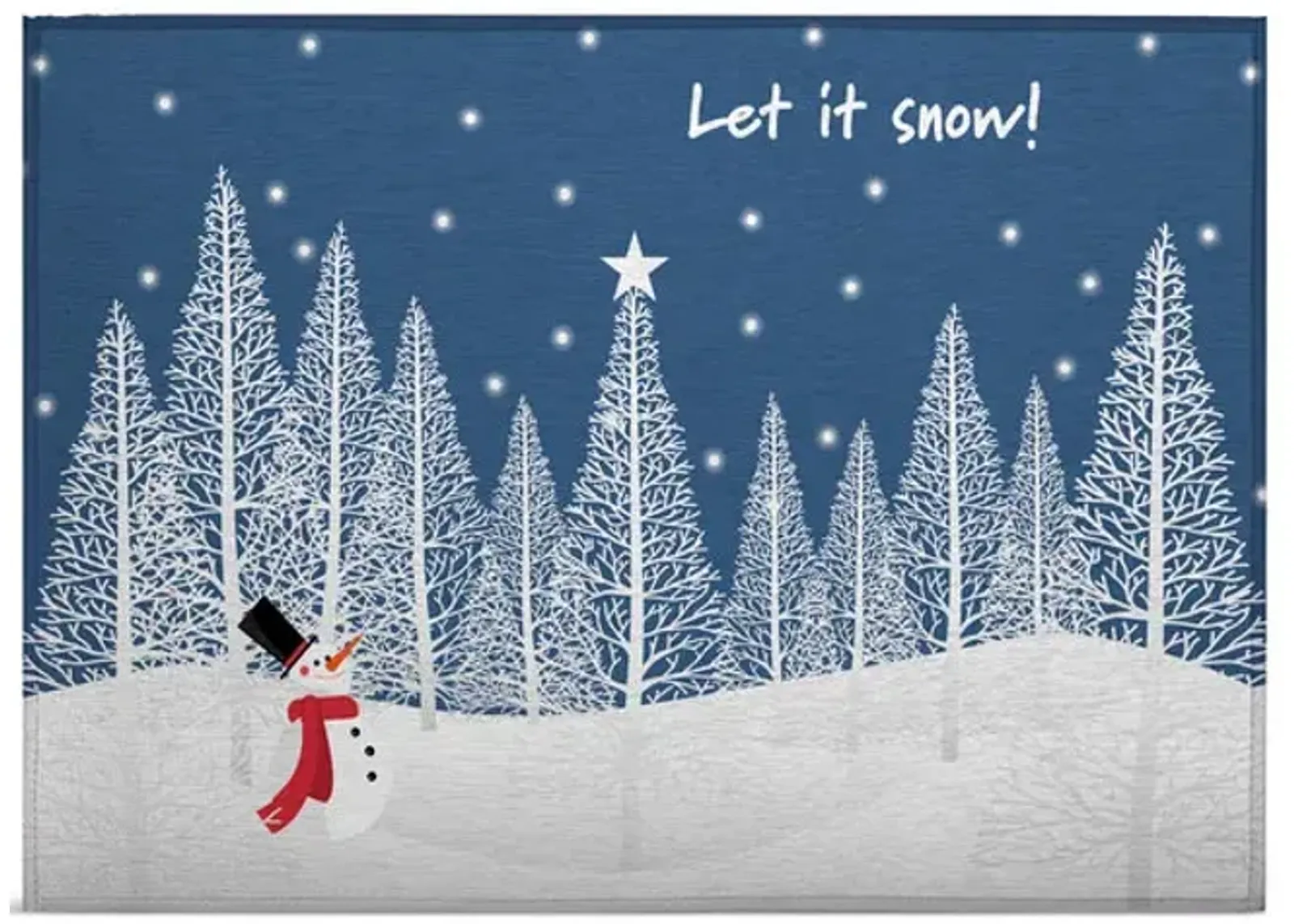 Let It Snow Rug