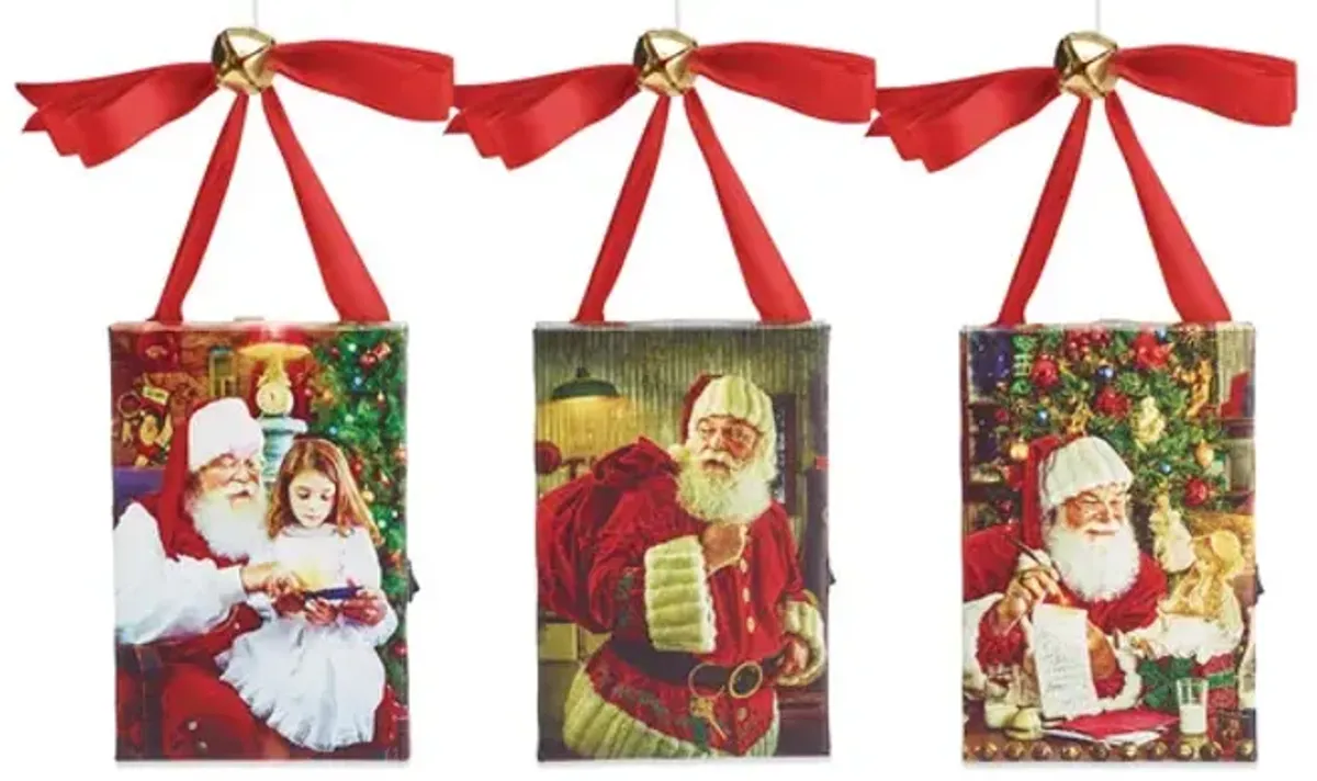 Assorted LED Santa Prints