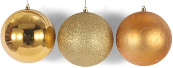 3 Piece Shatterproof Ornament Set