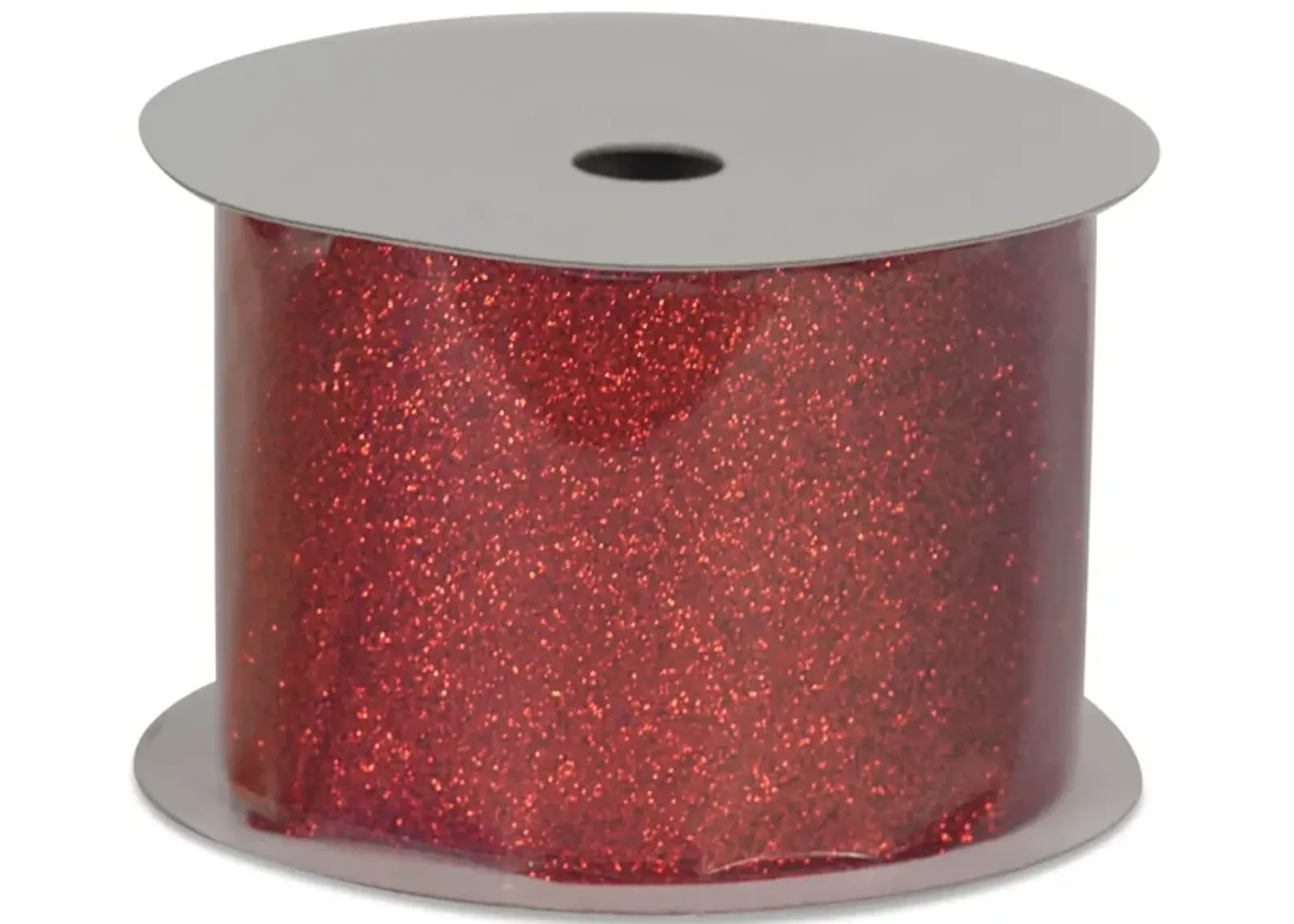 2.4  Glitter Ribbon - Red