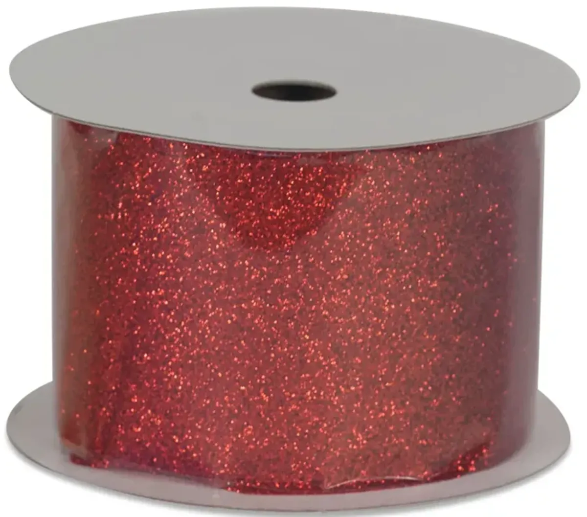 2.4  Glitter Ribbon - Red