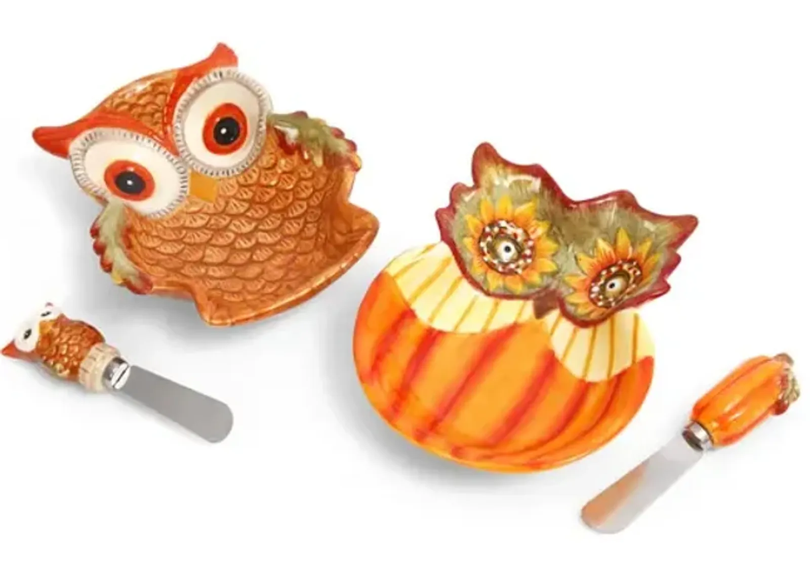 Owl Dish With Spreader