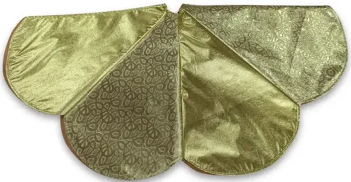 Tree Skirt - Gold Gold Print