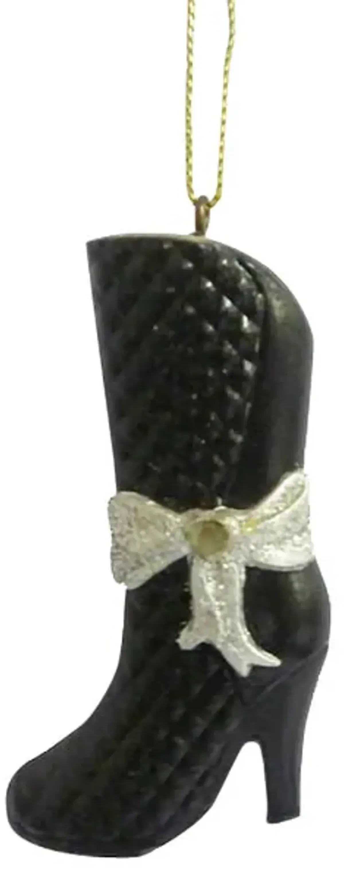 Black Boot Ornament