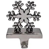 Snowflake Stocking Holder - Silver