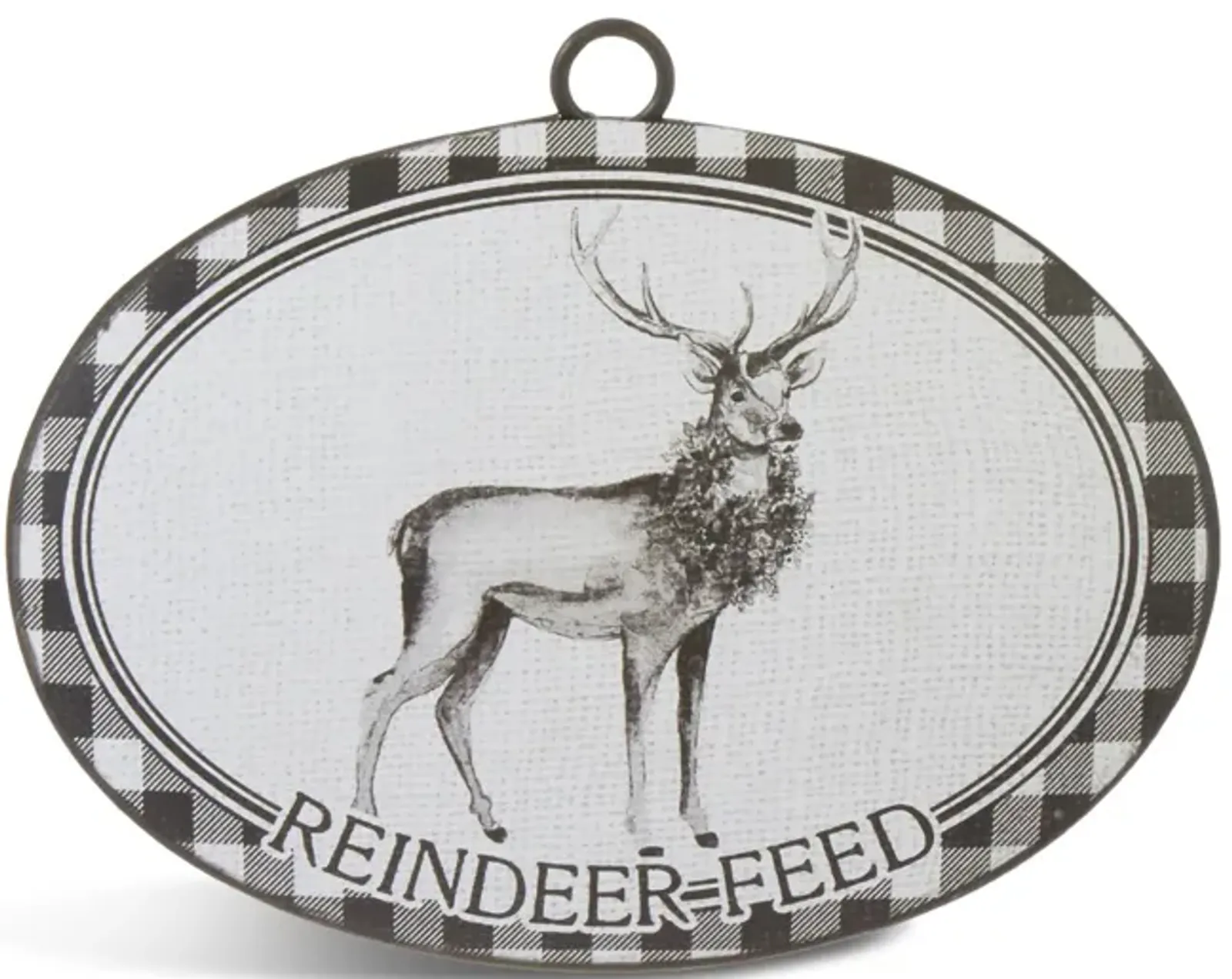 Reindeer Feed Disc Ornament