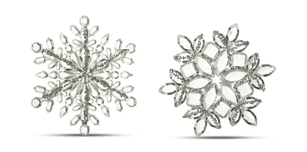 Assorted Jeweled Snowflakes