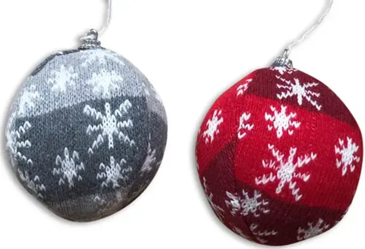 4  Assorted Ball Ornaments