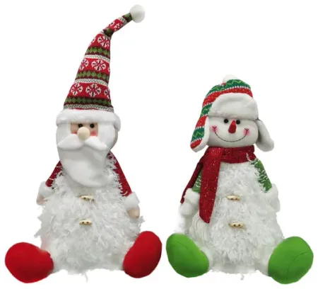 Assorted Santa Snowman Figures