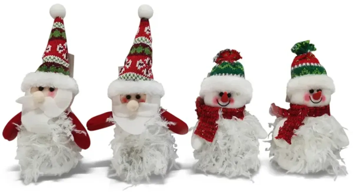 Assorted Santa Snowman Ornaments