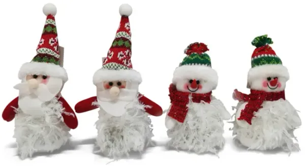 Assorted Santa Snowman Ornaments