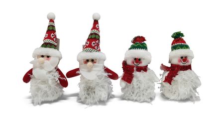 Assorted Santa Snowman Ornaments