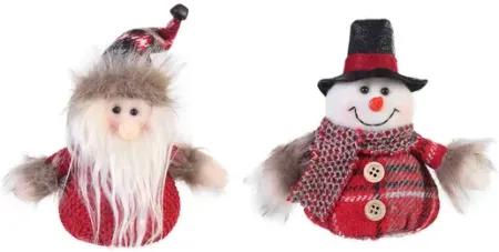 Assorted Santa Snowman Ornaments