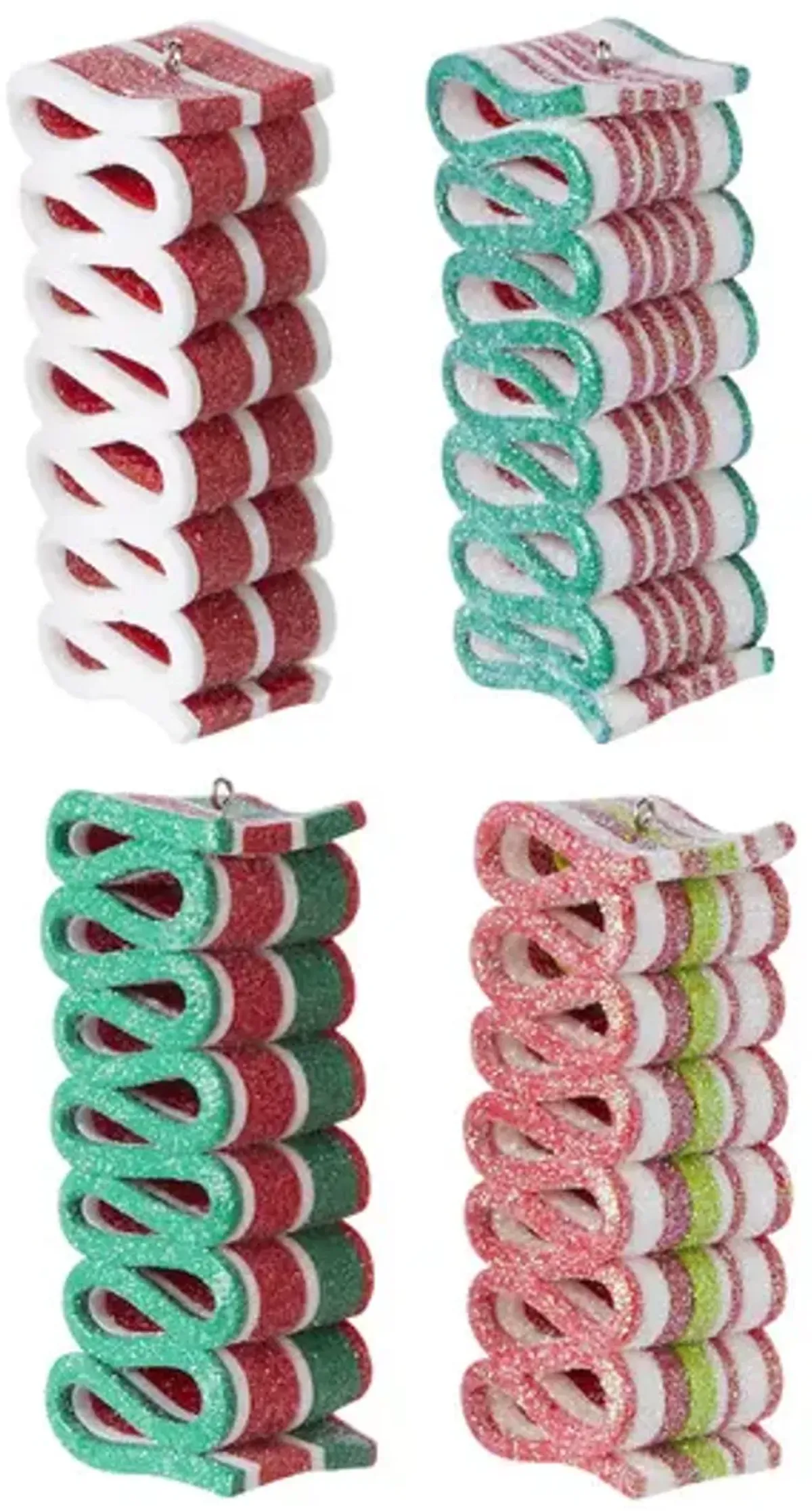 Assorted Ribbon Candy Ornaments