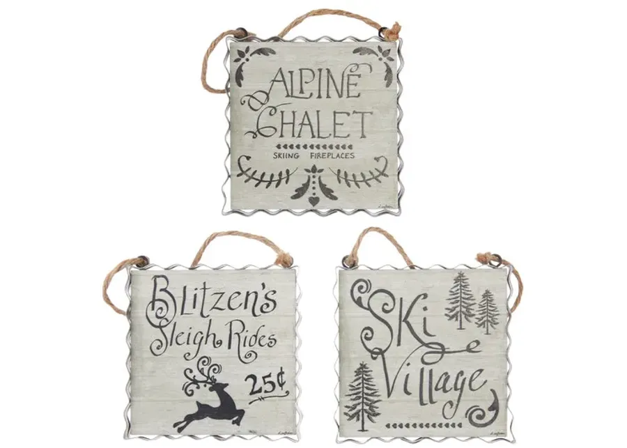 Assorted Alpine Holiday Ornaments