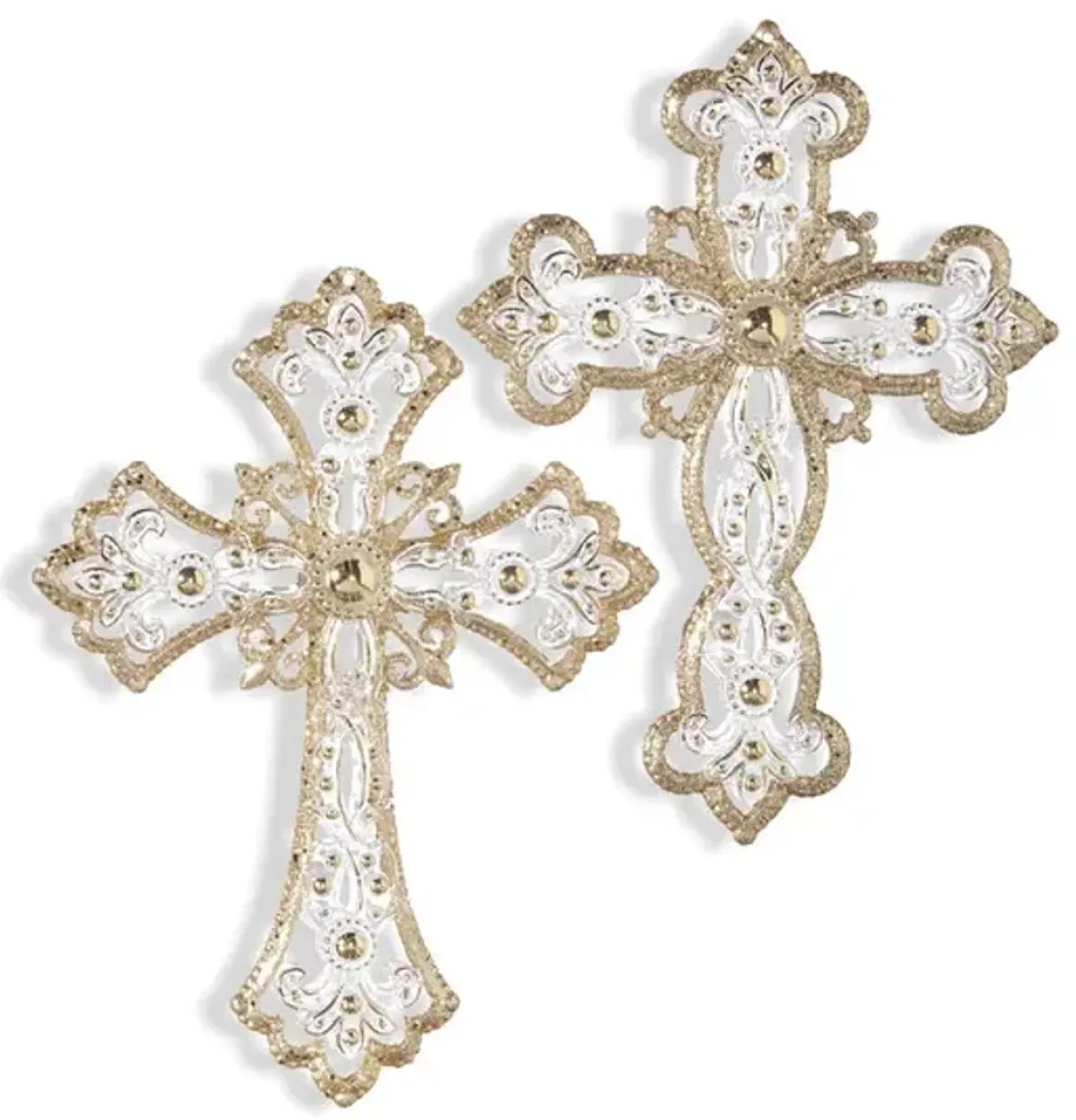 Jeweled Cross Ornament