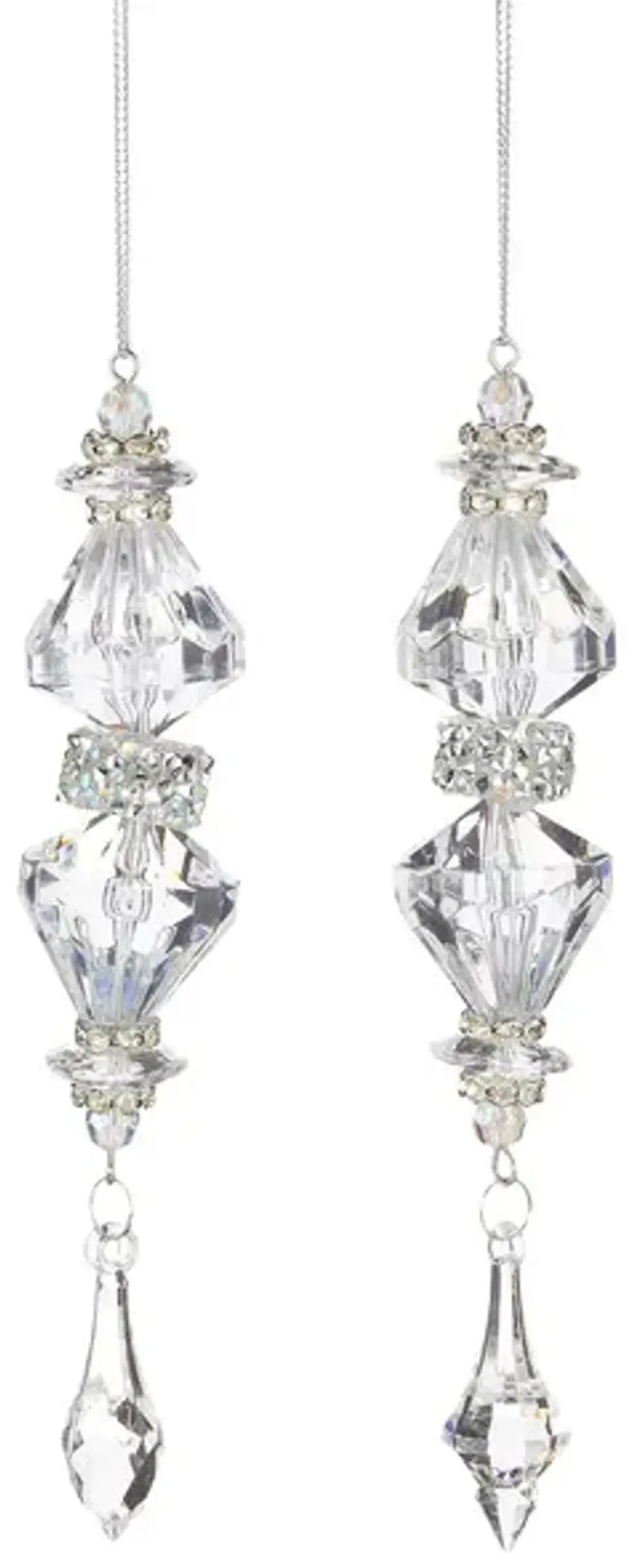 Assorted Crystal Drop Ornaments