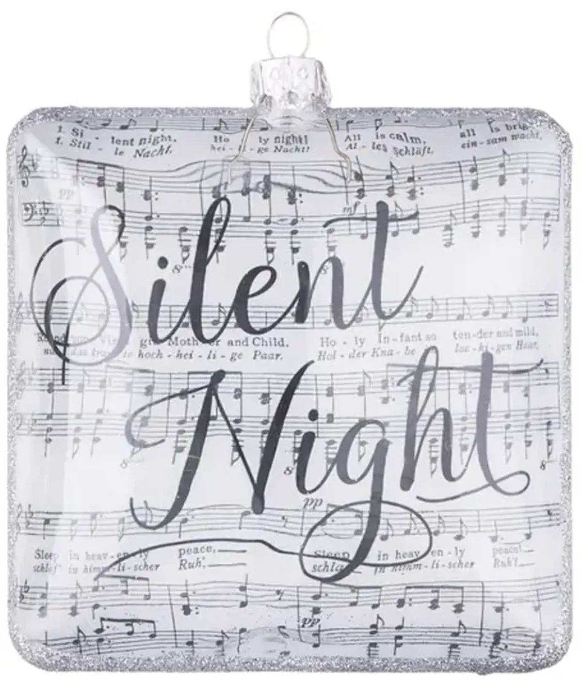 Silent Night Sheet Music Ornament