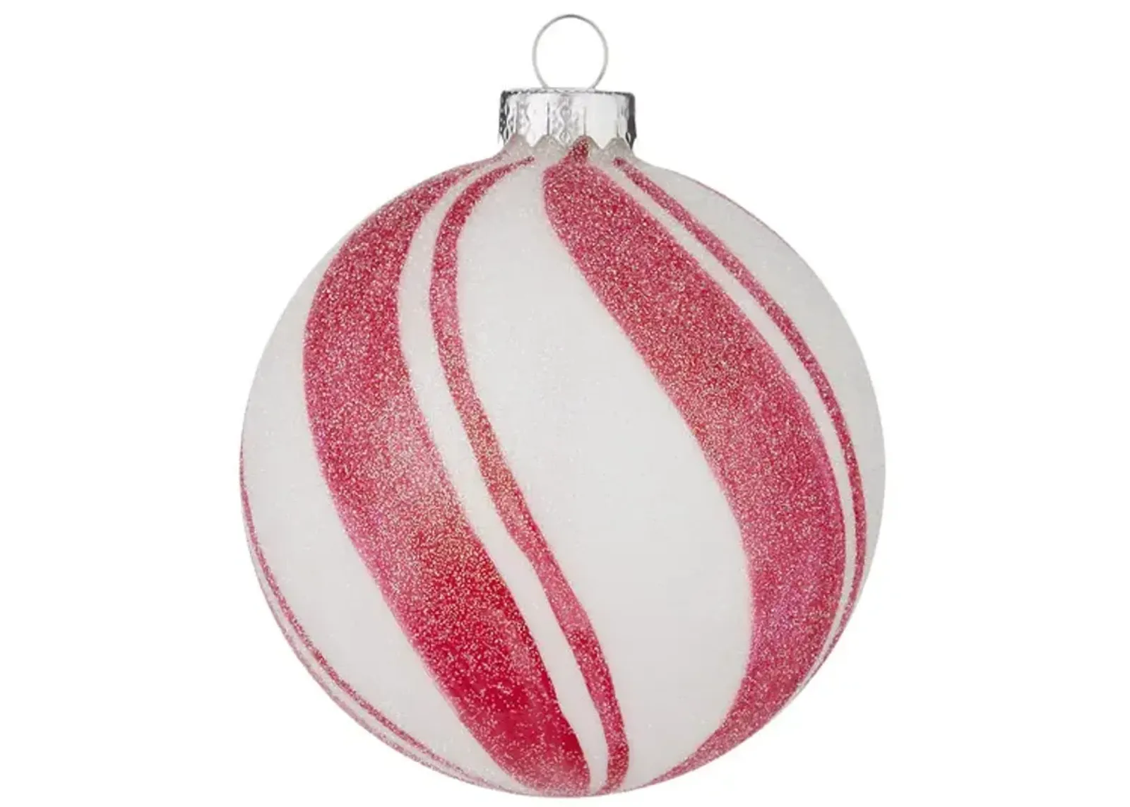 4  Peppermint Stripe Ball Ornament