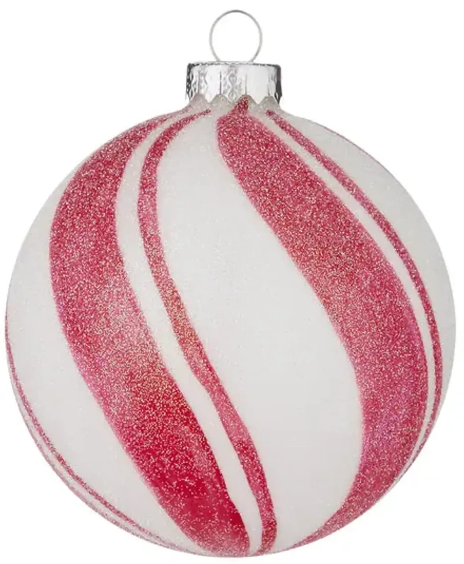 4  Peppermint Stripe Ball Ornament