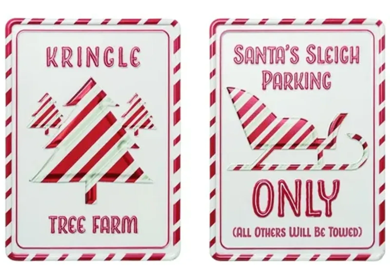 Candy Cane Sign -  Assorted Styles