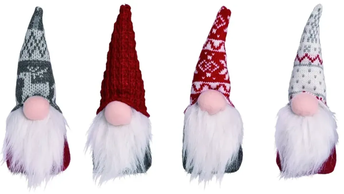 Assorted Plush Gnome Ornaments