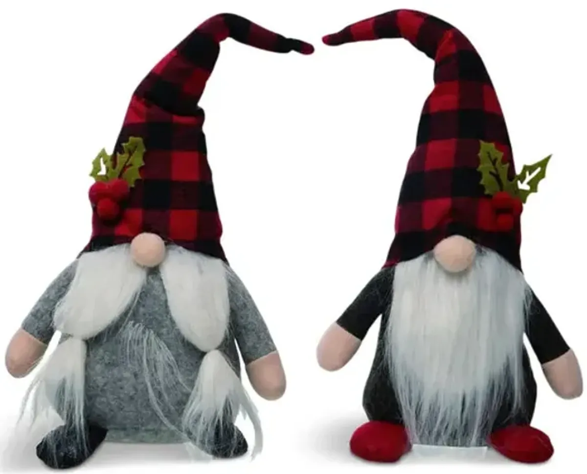 Assorted Plaid Hat Gnomes