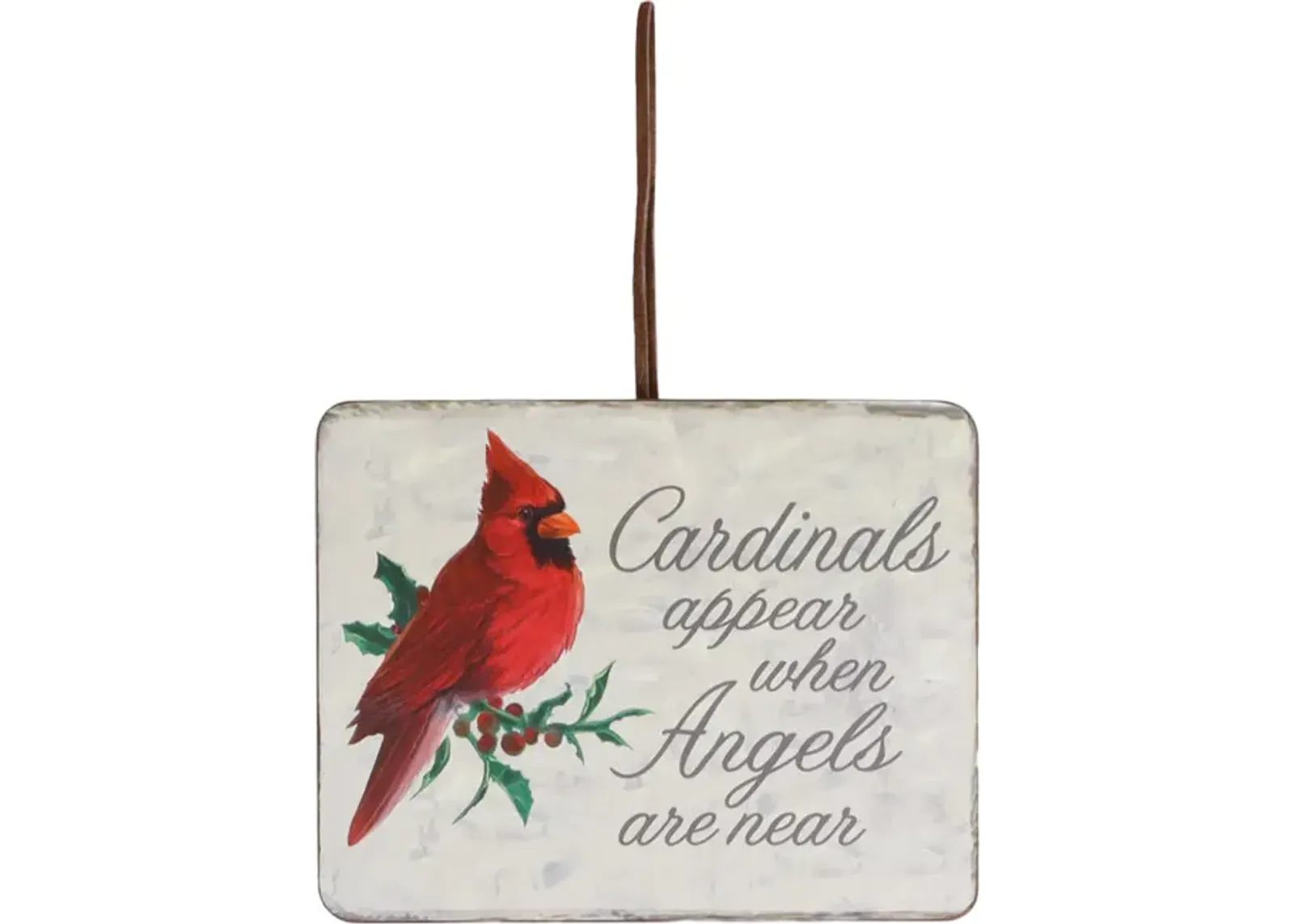 Wood Cardinal Plaque