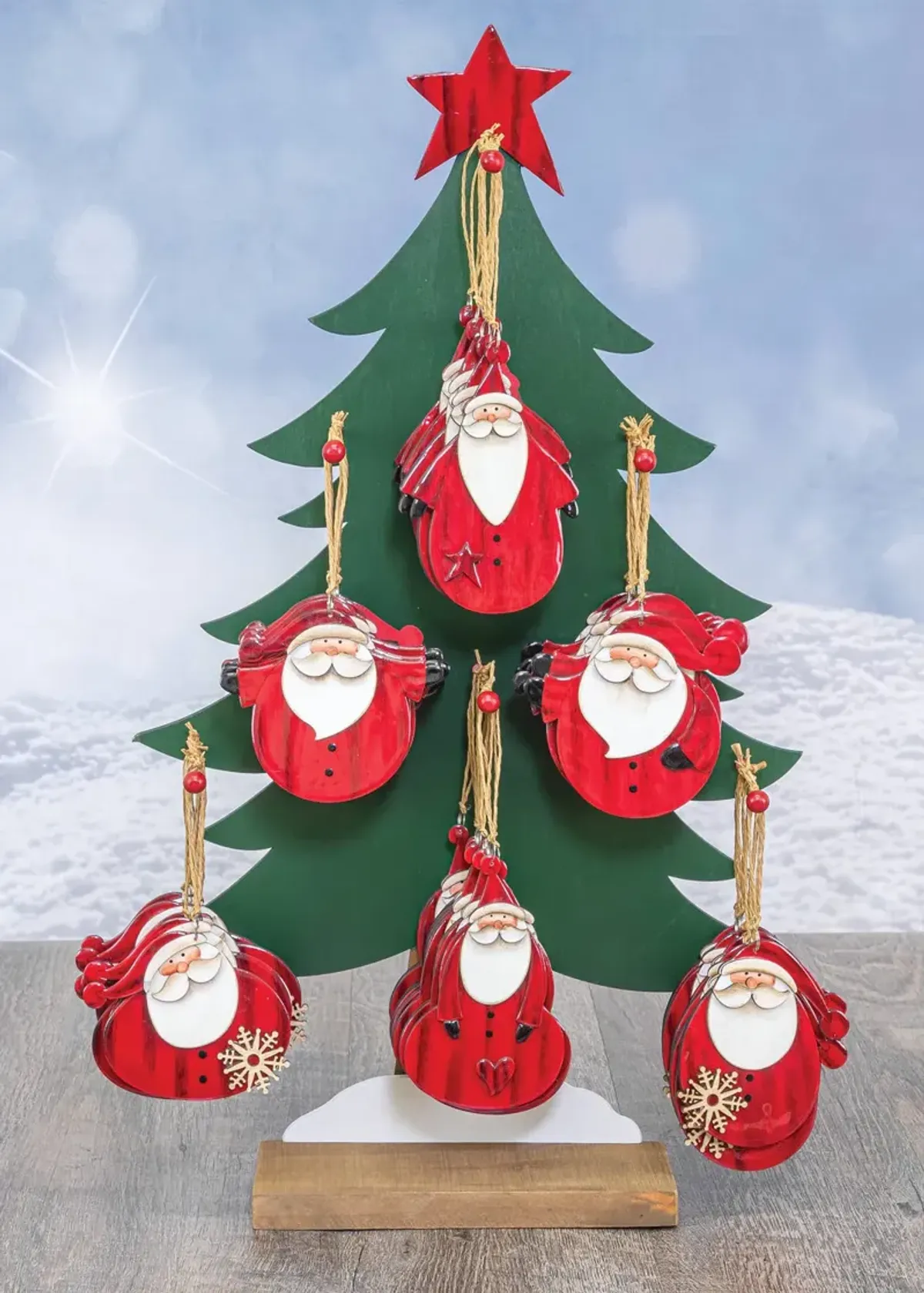 Santa Ornaments