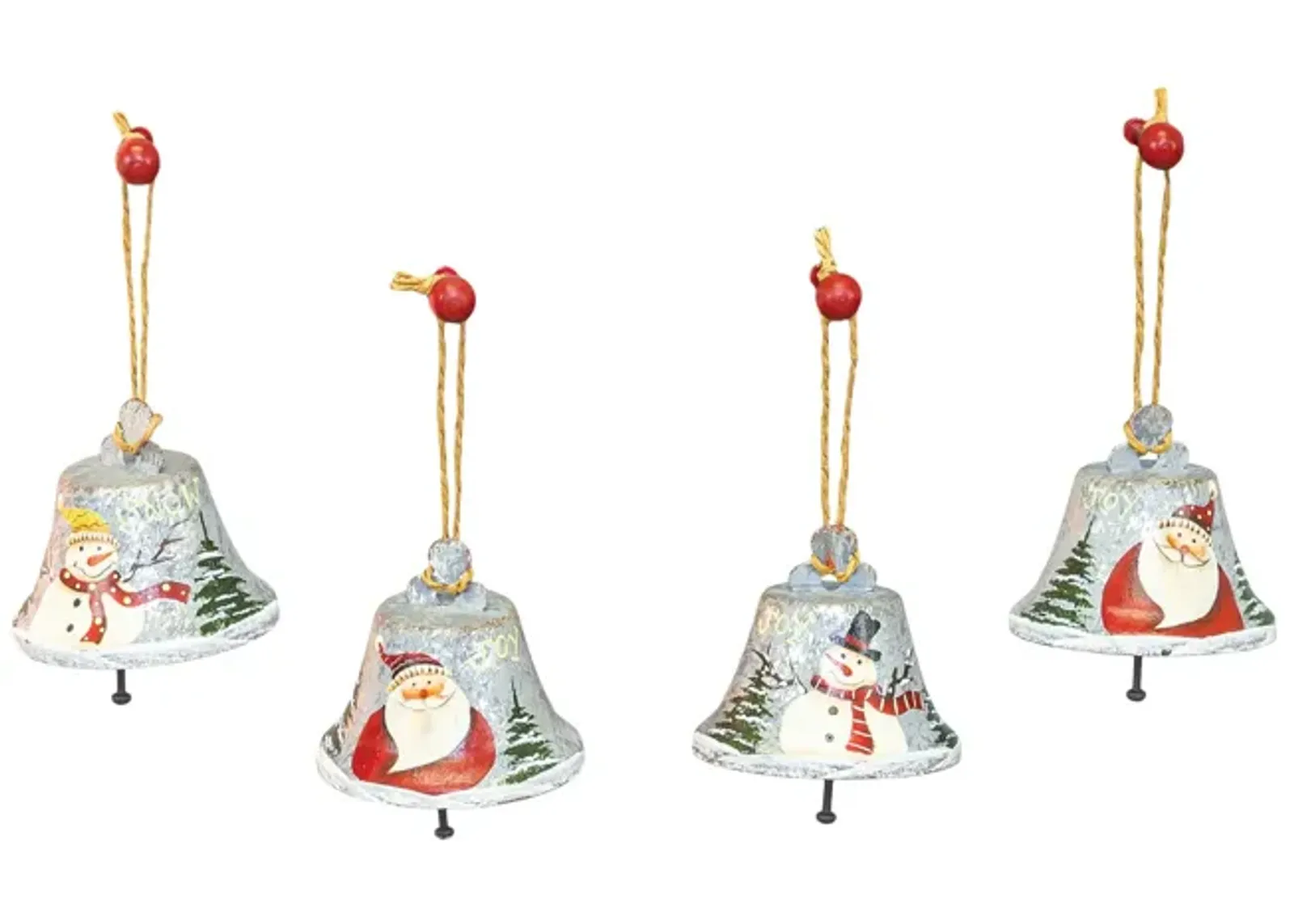 Assorted Santa Snowman Bells