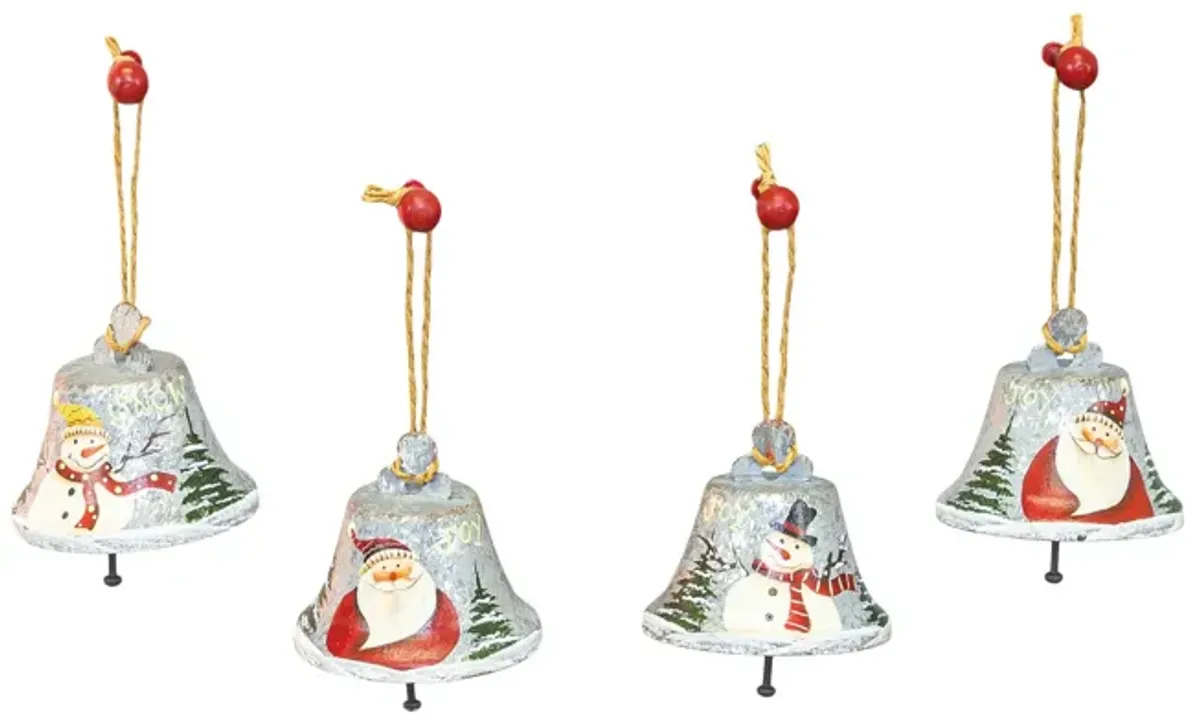 Assorted Santa Snowman Bells