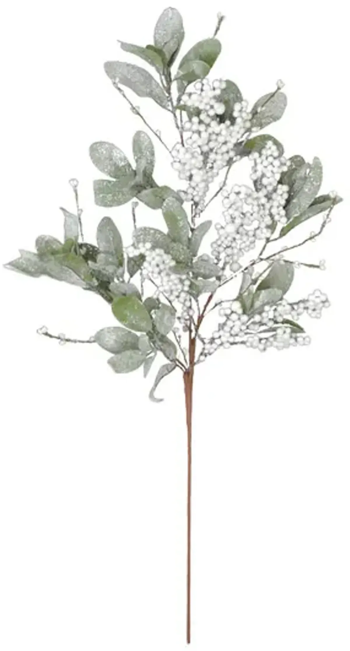 Frosted Spray w White Berries and Leaves