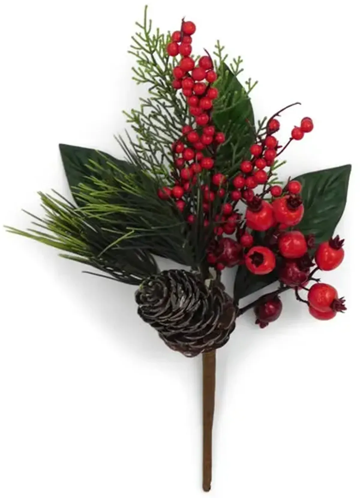 Christmas Pick Pinecone   Berries 