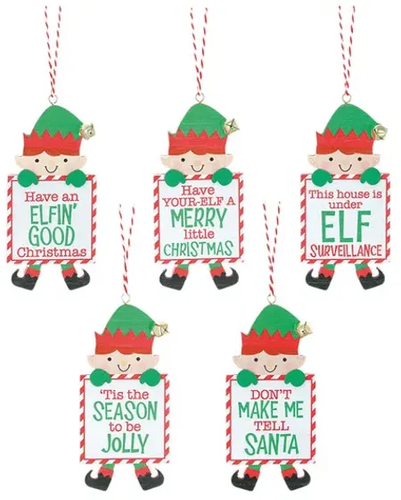 Elf Ornament with Messages