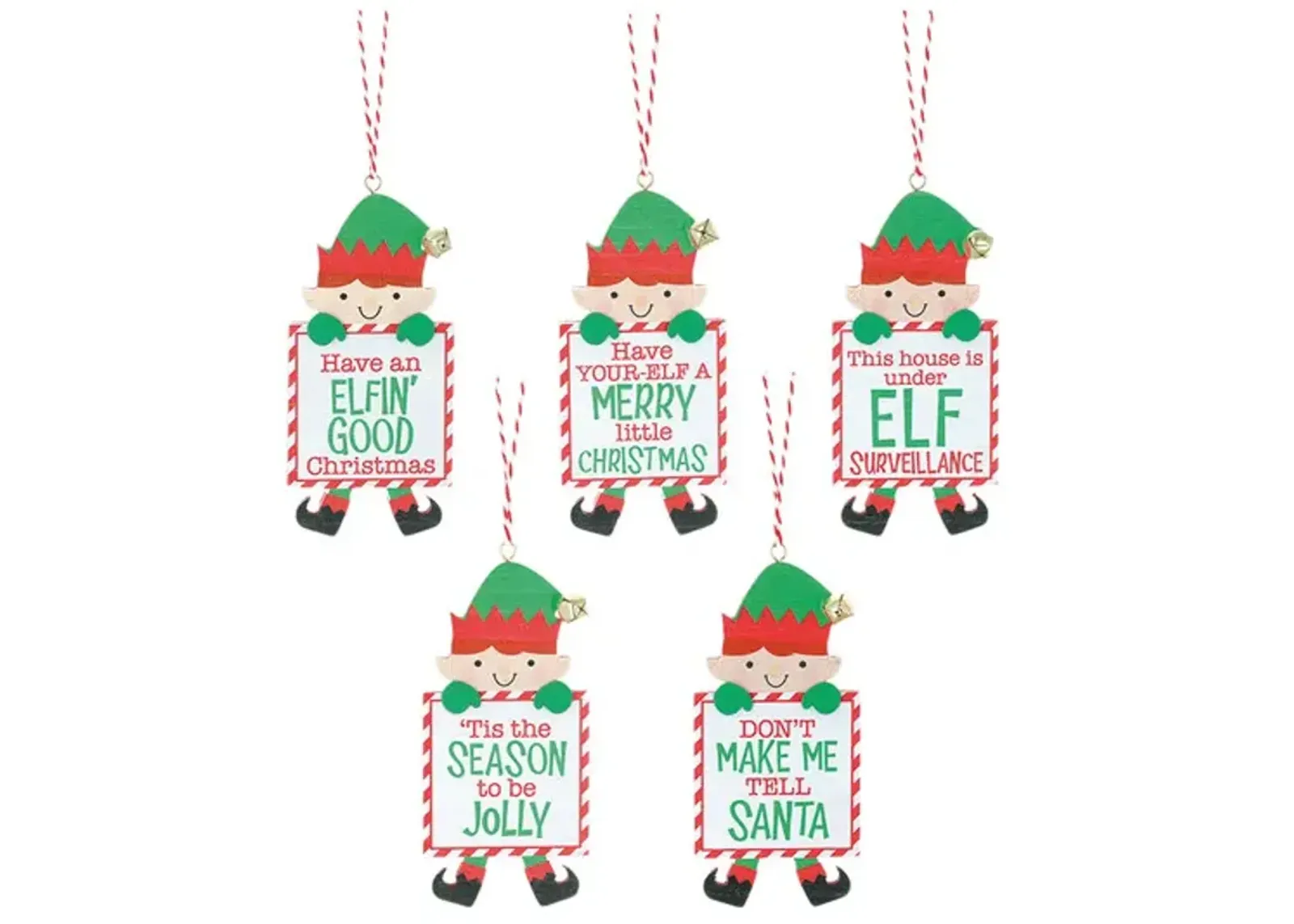 Elf Ornament with Messages