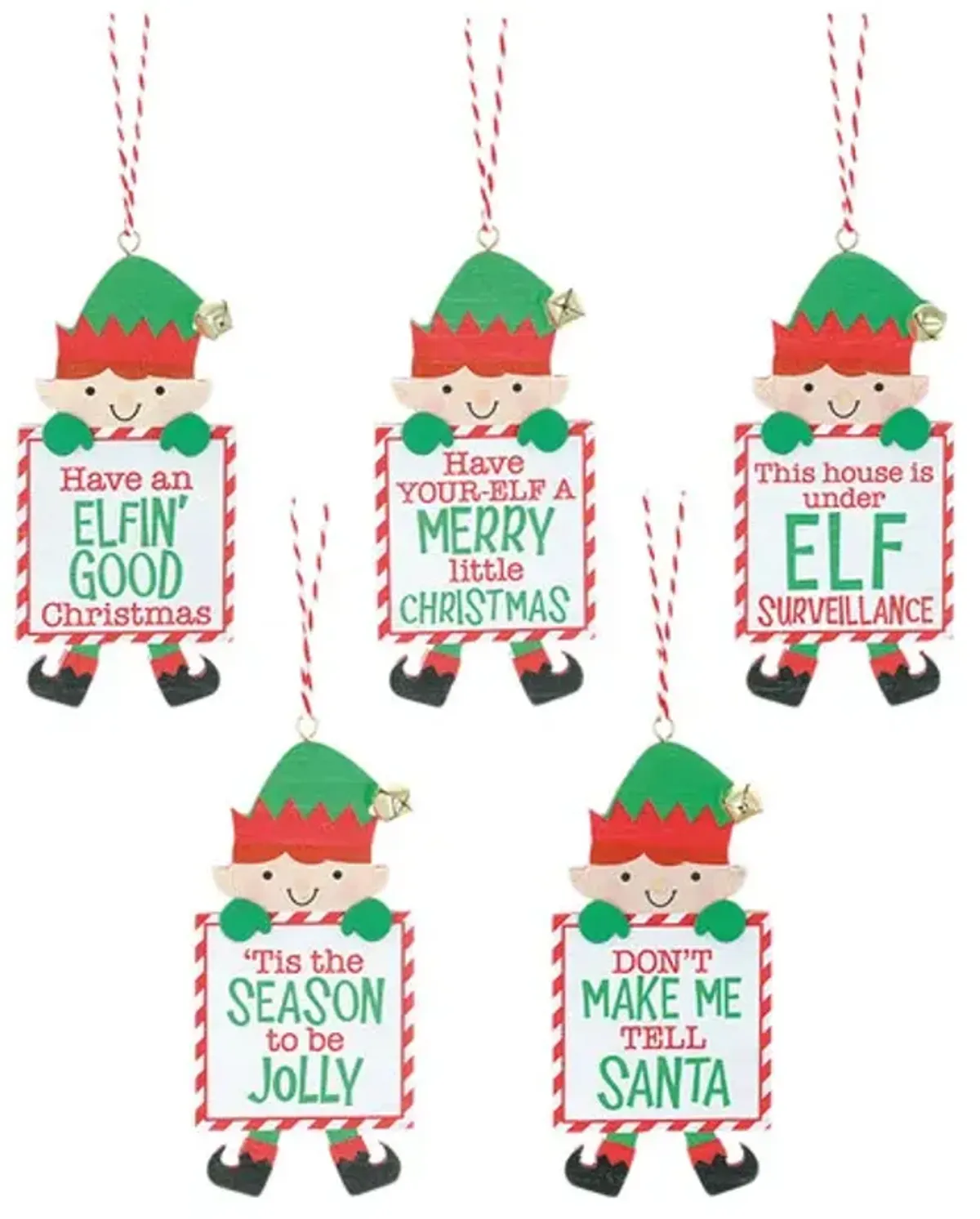 Elf Ornament with Messages