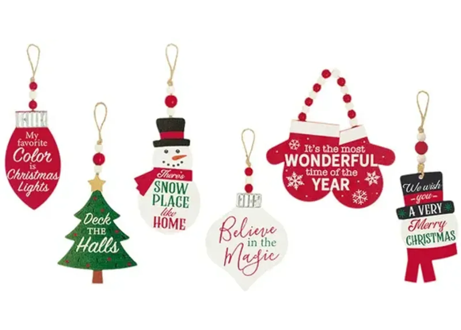 Christmas Sayings Ornaments