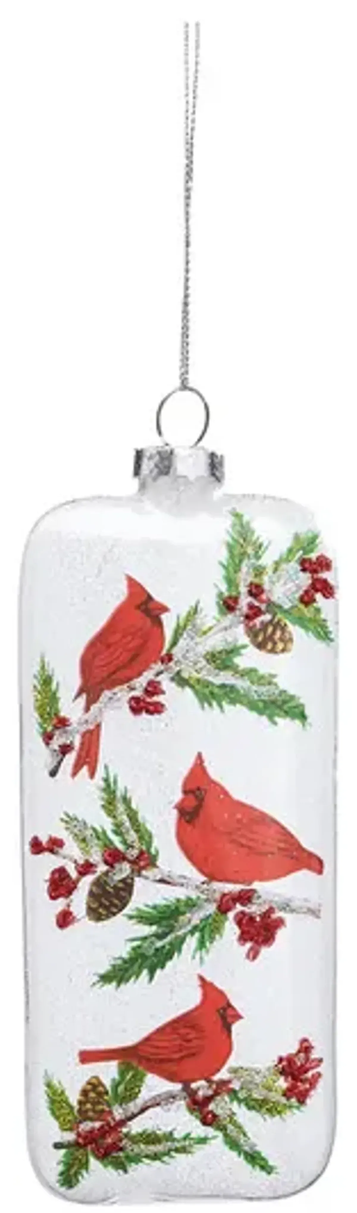 Cardinal Glass Ornament