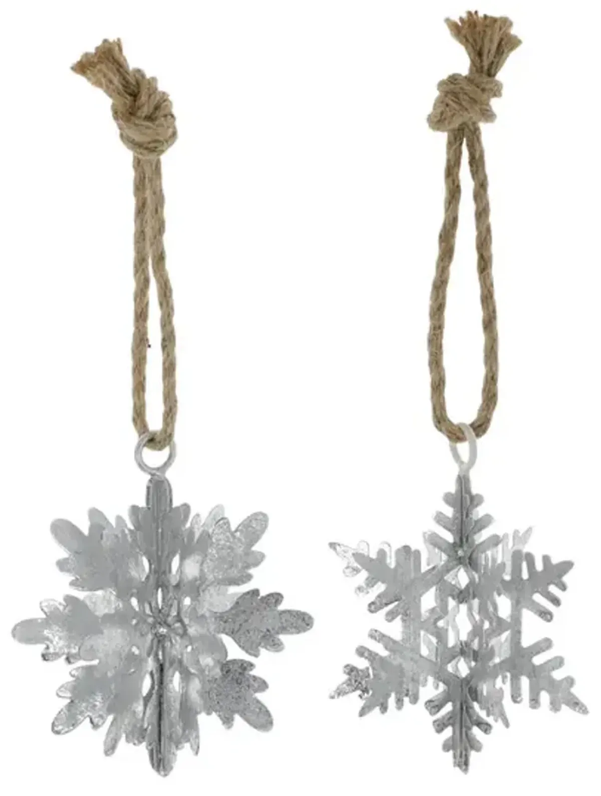 Silver Tin Snowflakes