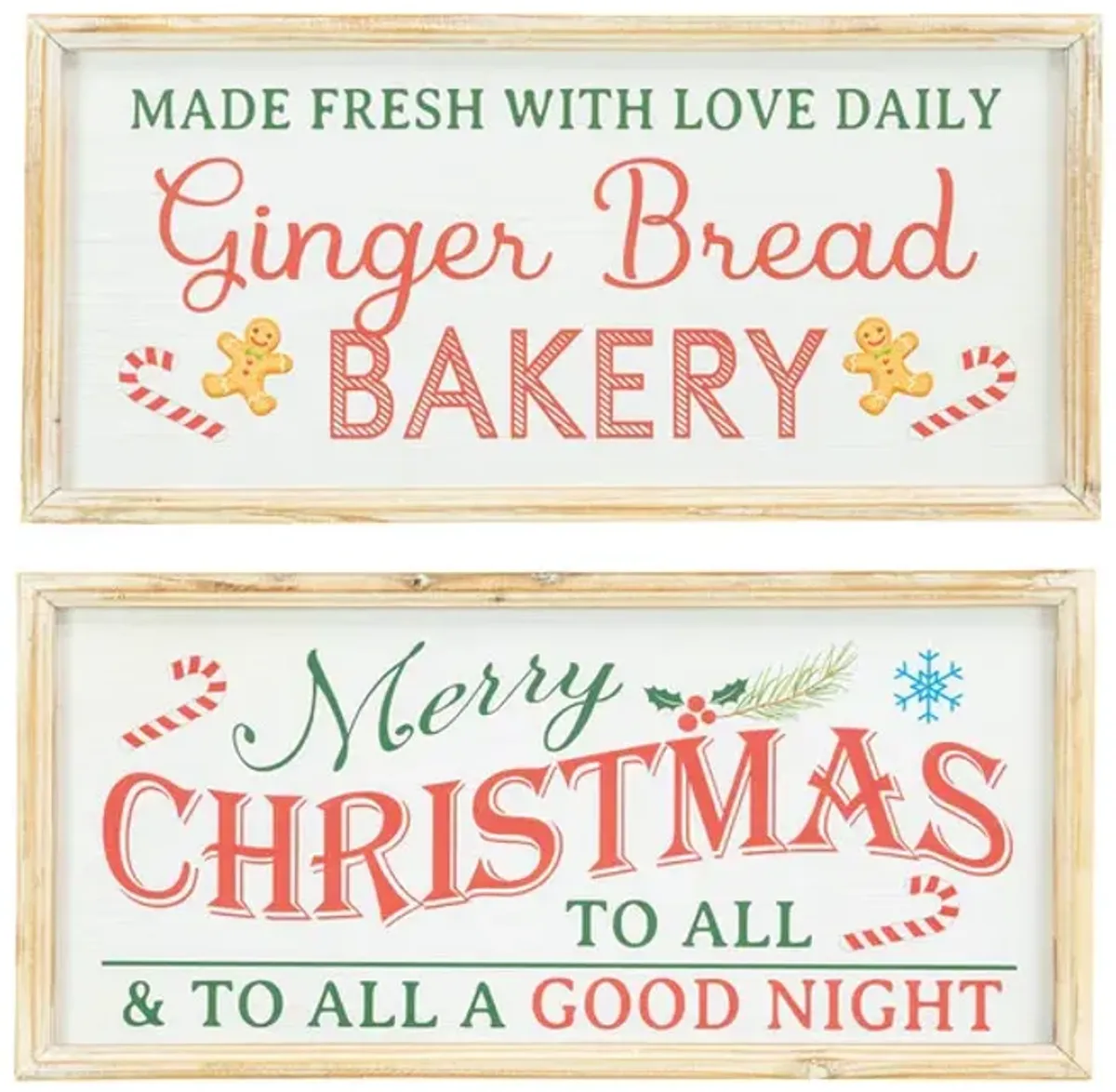 Ginger Christmas Sign