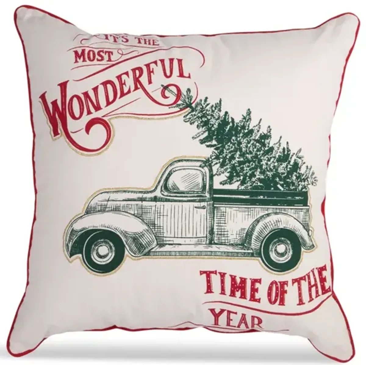 Truck with Tree 20  Pillow