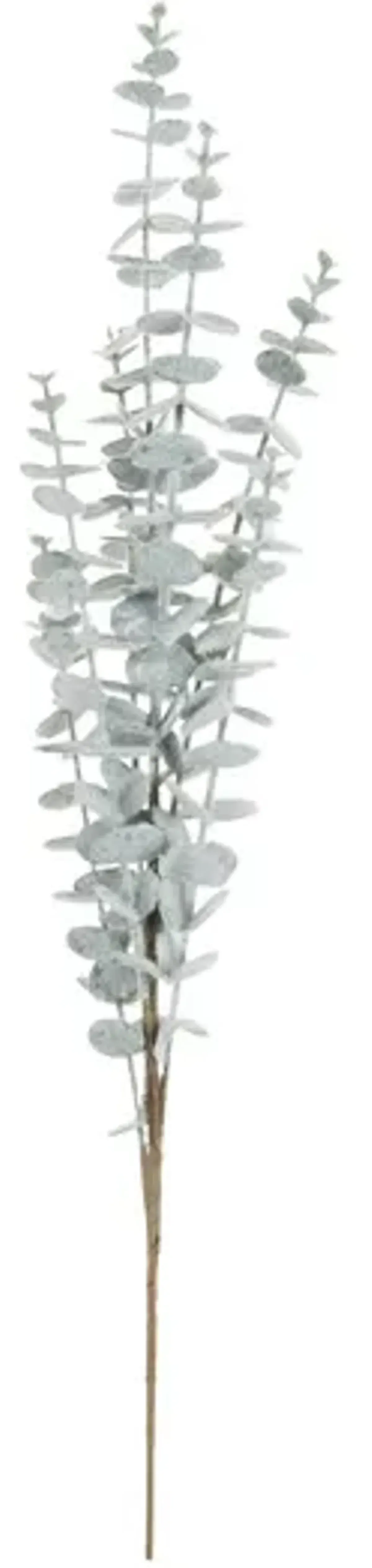 Flocked Eucalyptus Spray