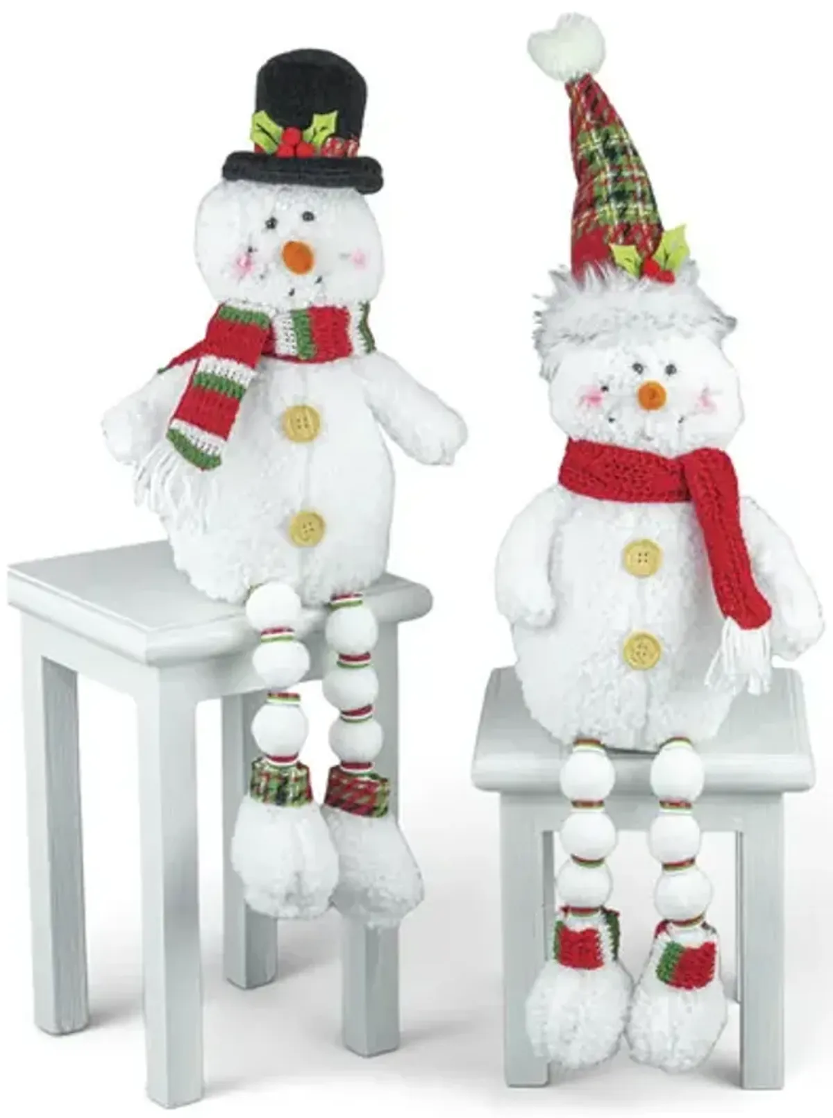 Snowman With Button Legs