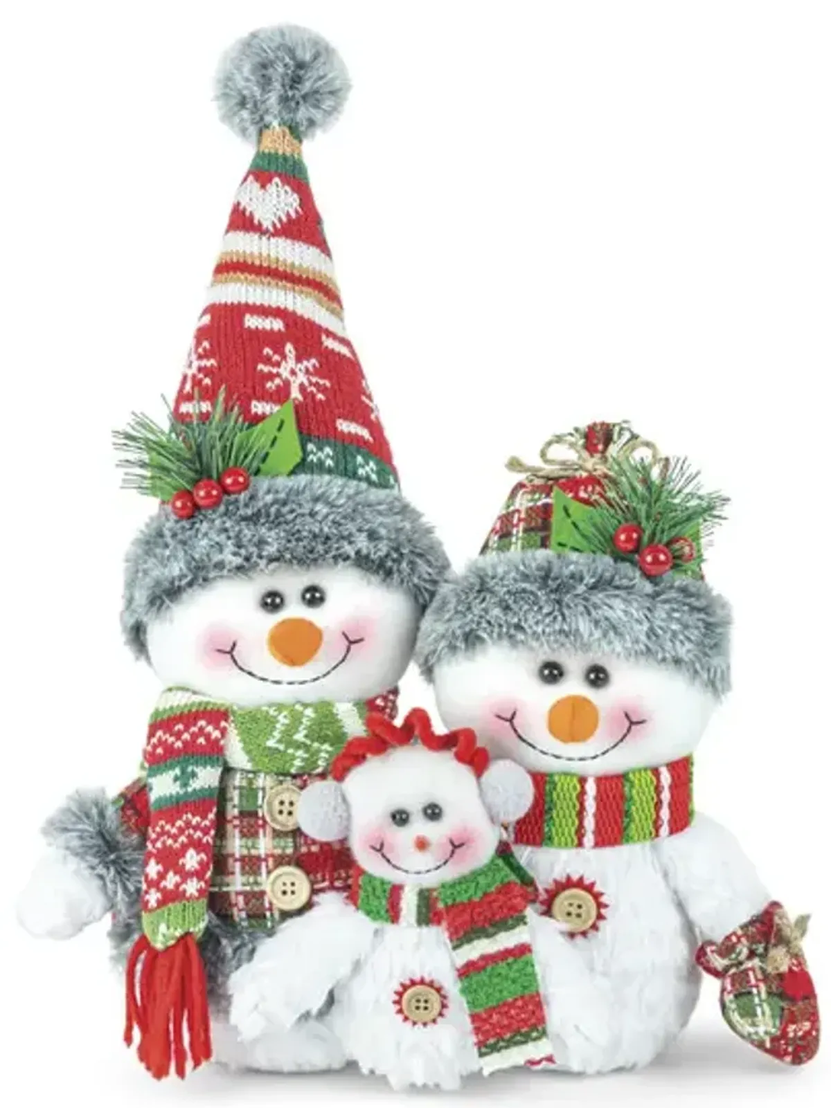 Snowman Snazzy Family Soft Sculpture