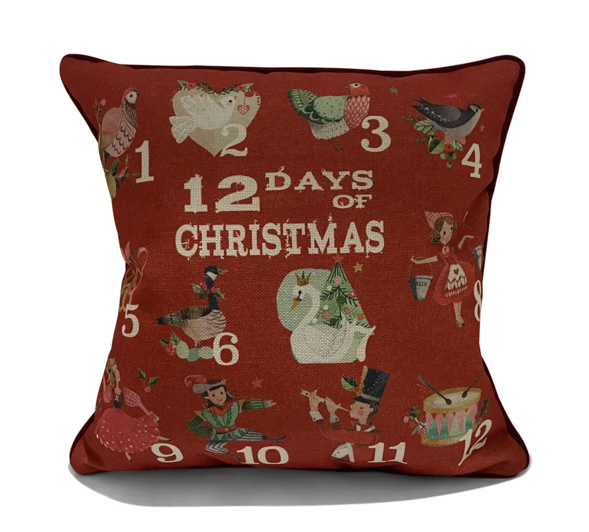 12 Days of Christmas Pillow - 18 