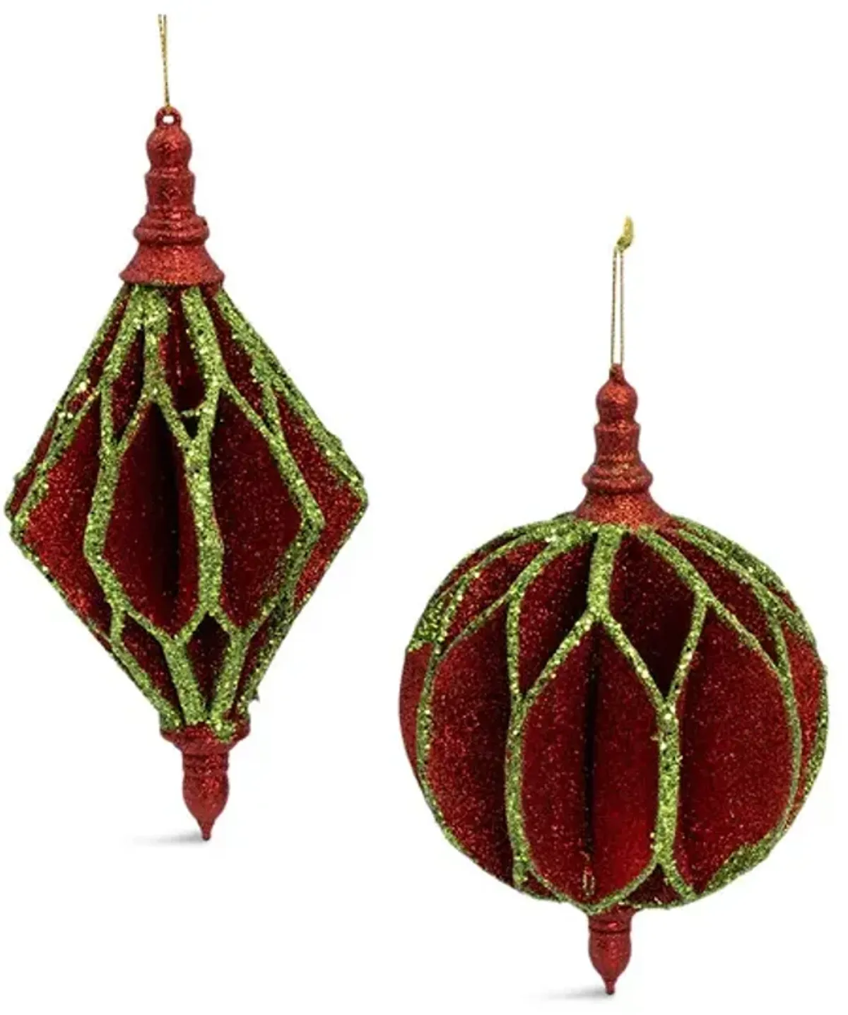 Assorted Glitter Ball Ornaments