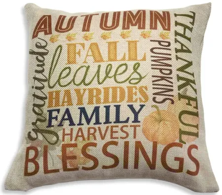 18  Autumn Sayings Pillow